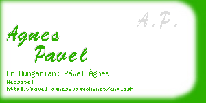 agnes pavel business card